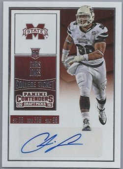 2016 Panini Contenders Draft Picks Chris Jones College Ticket Autograph