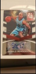 2014-15  Panini Donruss Elite Die Cut Black Auto Gerald Henderson 