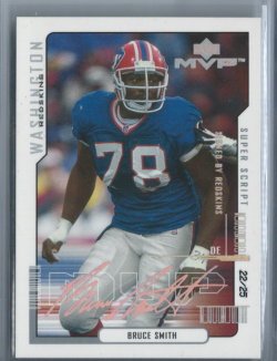    1999 UD MVP Bruce Smith Silver Signatures