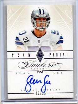 2014 Panini Flawless Sean Lee Team Panini Auto