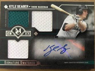 2017 Topps Museum Collection Signature Swatches Kyle Seager Mariners