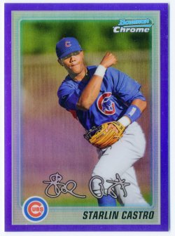 2010 Bowman Chrome Prospects Purple Starlin Castro