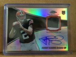 2014 Topps Chrome Johnny Manziel Rookie Patch Autograph