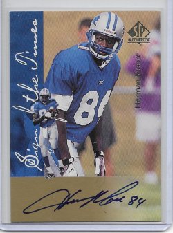 1997 Upper Deck SP Authentic Sign Of The Times Herman Moore