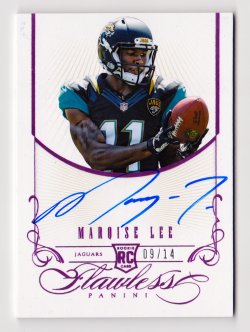    2014 Panini Flawless Rookie Flawless Signatures Pink #11 Marqise Lee/14
