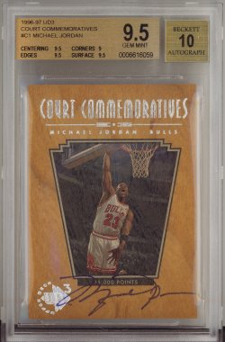 1996-97 Upper Deck UD3 Court Commemoratives #C1 Michael Jordan
