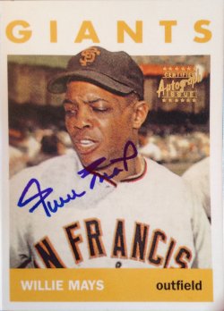1995 Topps 1964 Reprint Willie Mays Auto
