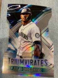 2023 Topps stadium club triumvirates julio rodriguez