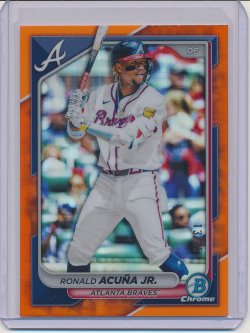    Ronald Acuna 2024 Bowman Chrome Orange Refractor /25