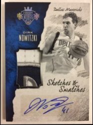 2016-17  Court Kings Dirk Nowitzki Patch Auto /25