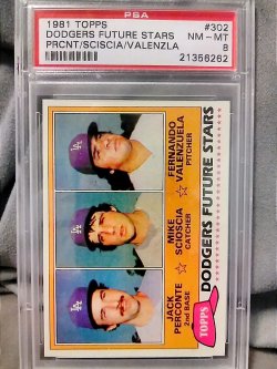 1981 Bowman Baseball Dodgers Future Stars