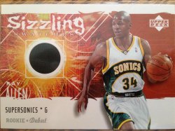 2005-2006 Upper Deck Rookie Debut Ray Allen [Sizzling Swatches] #SS-RA