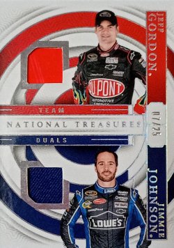 2024 Panini National TreasuresTeam Duals Jimmie Johnson/Jeff Gordon 