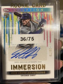 2024 Topps inception immersion auto pete crow-armstrong