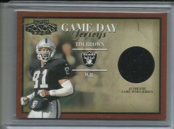 2001 Playoff Honors Gameday Jerseys Tim Brown