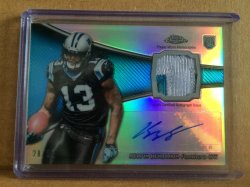 2014 Topps Chrome Kelvin Benjamin Rookie Patch Autograph 