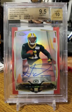 2014 Topps Chrome Rookie Autographs Red Refractor HaHa Clinton-Dix