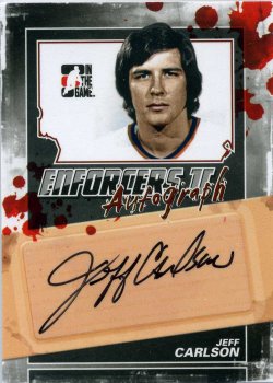 2013-14 In The Game Enforcers II Autographs Jeff Carlson