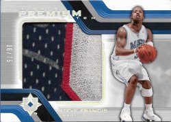2004-05 Ultimate Collection Premium Patch Steve Francis #ed 36/75