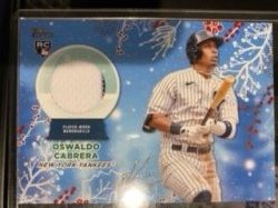 2023 Topps walmart holiday relic oswaldo cabrera