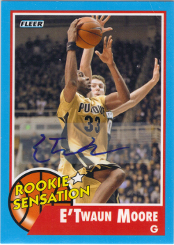 2011-12 Fleer Retro ETwaun Moore Rookie Sensation Auto