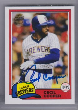  Topps archives  cecil cooper