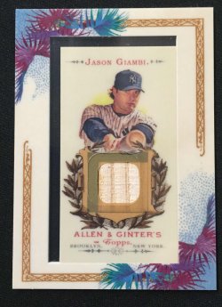 2007 Topps Allen and Ginter Relics #JG Jason Giambi Bat