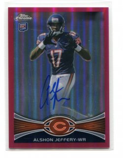 2012 Topps Chrome Alshon Jeffery Pink Refractor