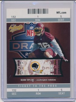    Sean Taylor 2004 Fleer Authentix RC /750