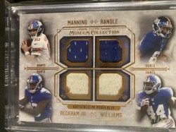 2014 Topps museum collection eli odb williams  randle quad 