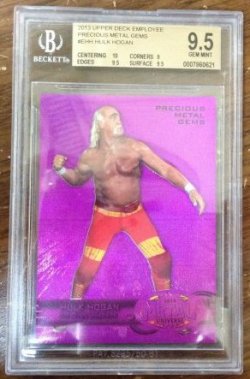 2013 Upper Deck Employee Hulk Hogan Purple Precious Metal Gem PMG