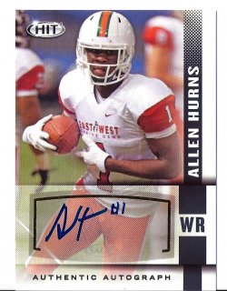 2014 Sage HIT Autographs Black Allen Hurns