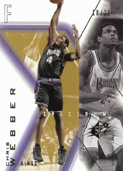 2001-02 SPx Spectrum Chris Webber #ed 18/25