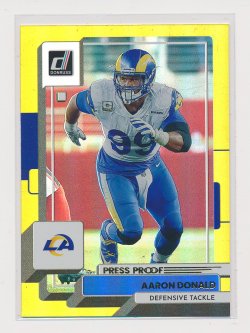    Aaron Donald 2022 Donruss Press Proof Premium