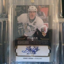 2014 Upper Deck Black Diamond Gemography Sidney Crosby  auto