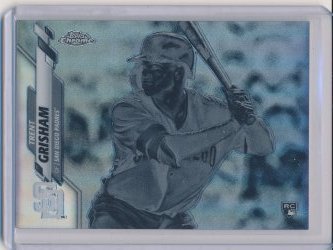    Trent Grisham 2020 Topps Chrome Negative Refractor RC