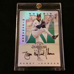 1998 Donruss Signature Notable Nicknames Autograph Randy Johnson