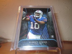 2013 Topps Bowman Sterling Robert Woods Blue Wave Refractor Rookie