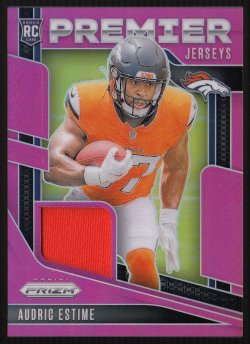 2024 Panini Prizm Premier Jerseys Pink Audric Estime