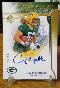 Clay Matthews Memorabilia, Autographed Clay Matthews Collectibles