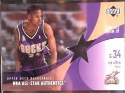2002-2003 Upper Deck  Ray Allen "NBA All-Star Authentics" #RA-AW