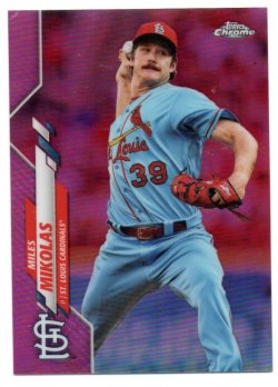 2020 Topps Chrome Mikolas, Miles - Pink Refractors