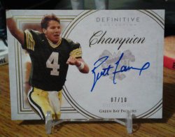 2015 Topps Definitive Legendary Autographs Brett Favre