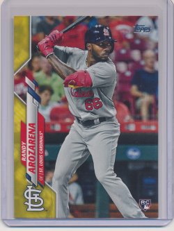    Randy Arozarena 2020 Topps Walgreens Yellow RC