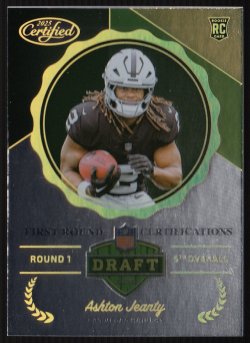 2025  Certified First Round Certifications Ashton Jeanty