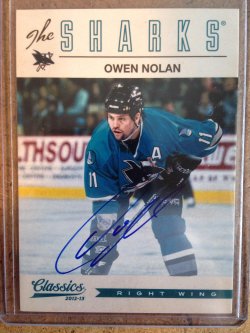 2012 Panini Classics Signatures Owan Nolan auto #113