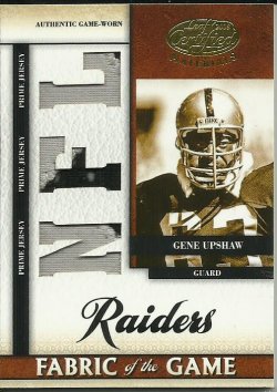 2008 Leaf Certified Fabric Of The Game Gene Upshaw