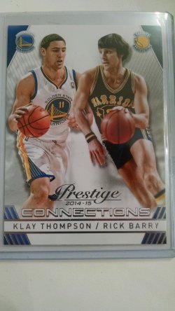 2014-15 Panini Prestige Connections Klay Thompson/Rick Barry #11