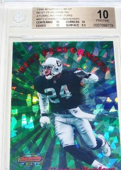 1998 Topps Bowmans Best Charles Woodson BB Best Performers /50 BGS 10