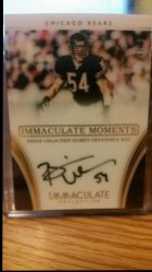 2016 Panini Immaculate moments Brian urlacher auto 14/15